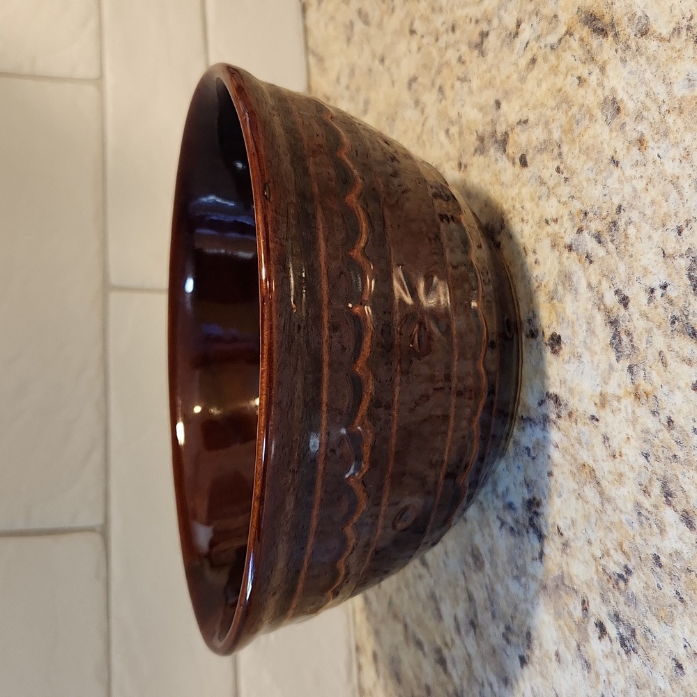 Vintage Marcrest Daisy Dot Serving Bowl
